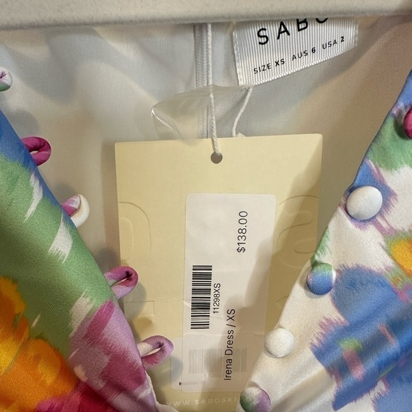 Sabo skirt irena dress brand new with tags xs floral - Picture 7 of 9